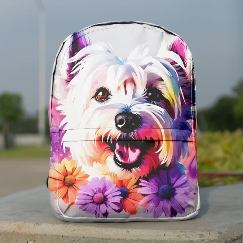 The Westie Wonder Devoted Terrier Minimalist Backpack