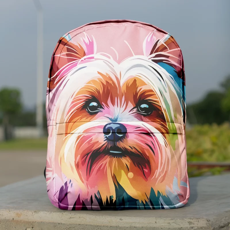 The Yorkshire Terrier Charm Dog Minimalist Backpack