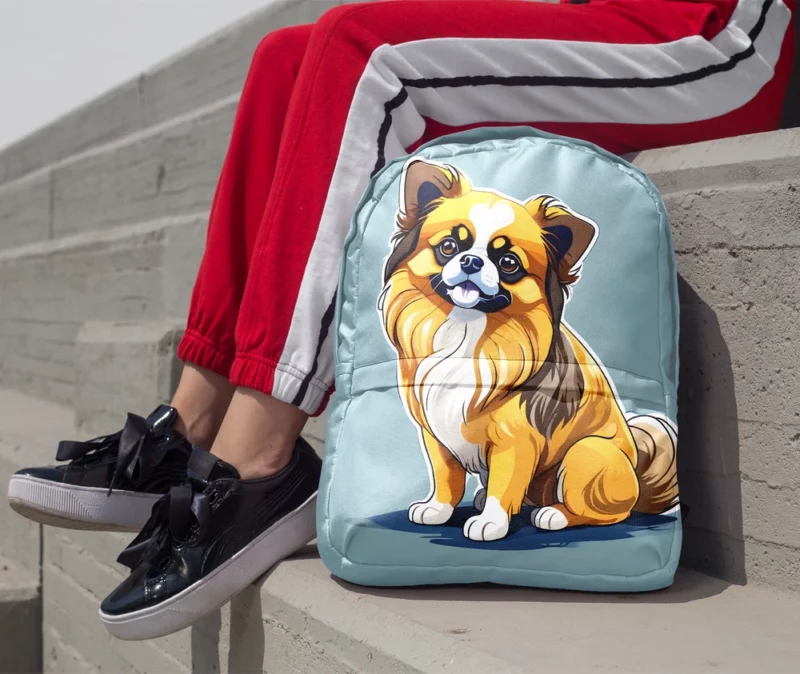 Tibetan Spaniel Perfection Devoted Dog Minimalist Backpack 1