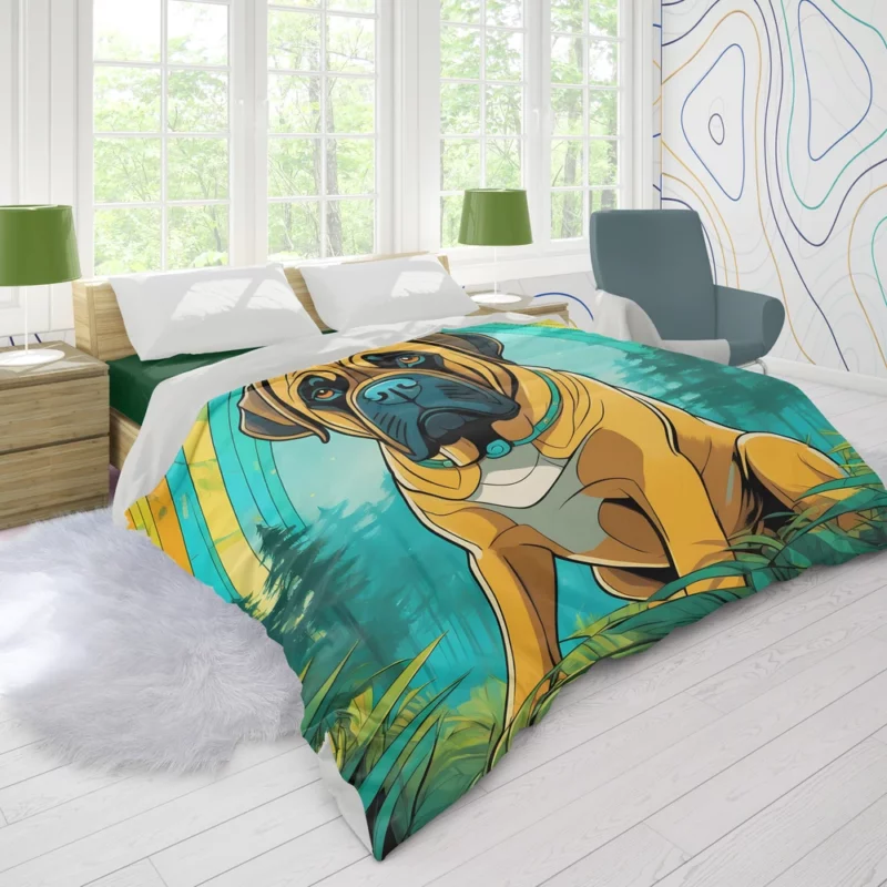 Timeless Bullmastiff Art Dog Majesty Captured Duvet Cover