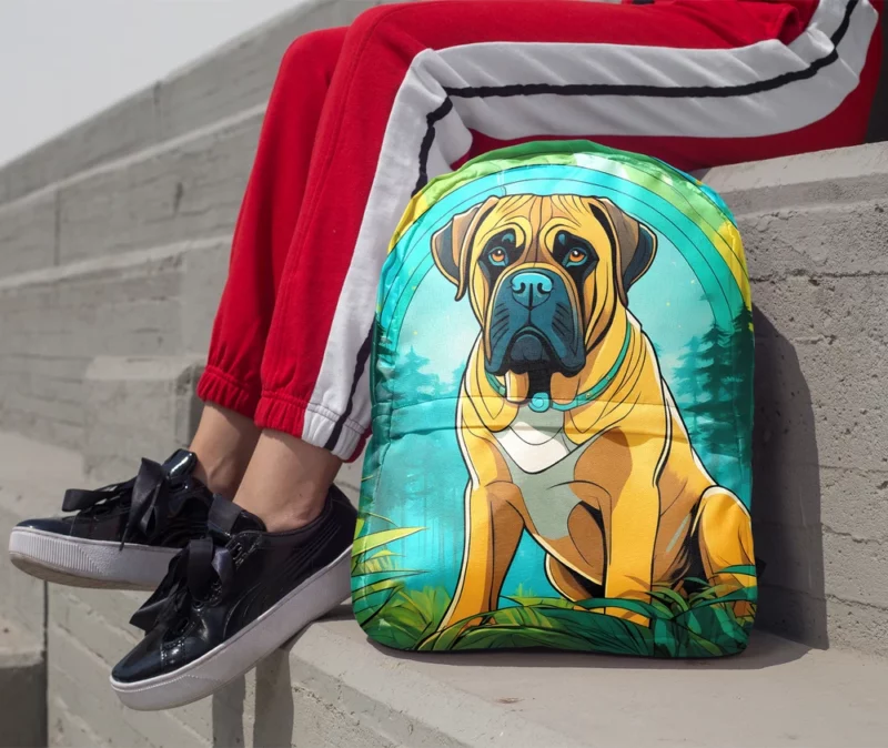 Timeless Bullmastiff Art Dog Majesty Captured Minimalist Backpack 1
