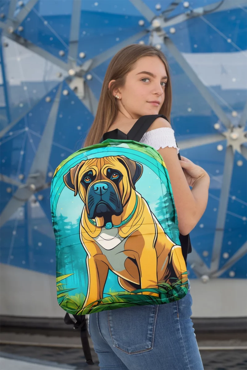 Timeless Bullmastiff Art Dog Majesty Captured Minimalist Backpack 2