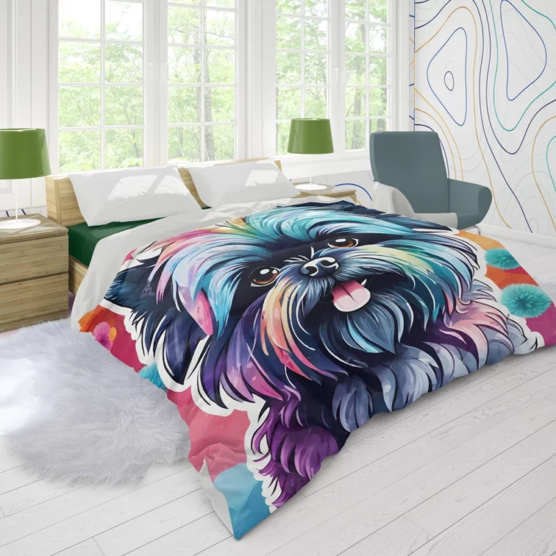 Tiny Affenpinscher Doggy Dynamo Duvet Cover