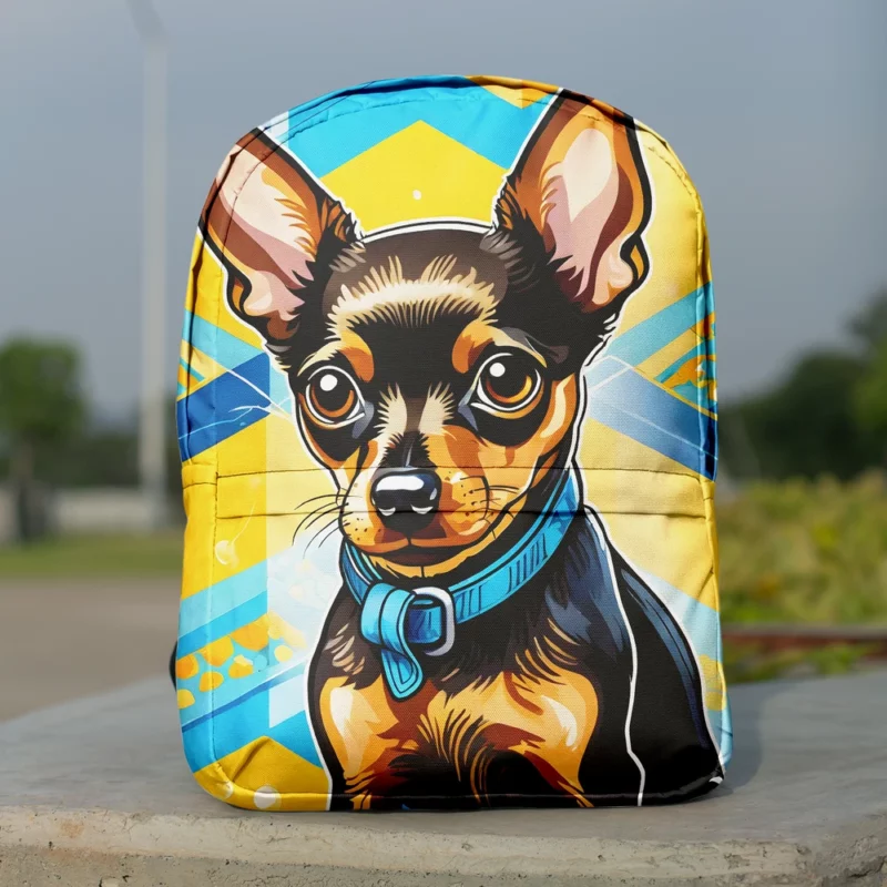 Tiny Wonder Russian Toy Terrier Dog Minimalist Backpack