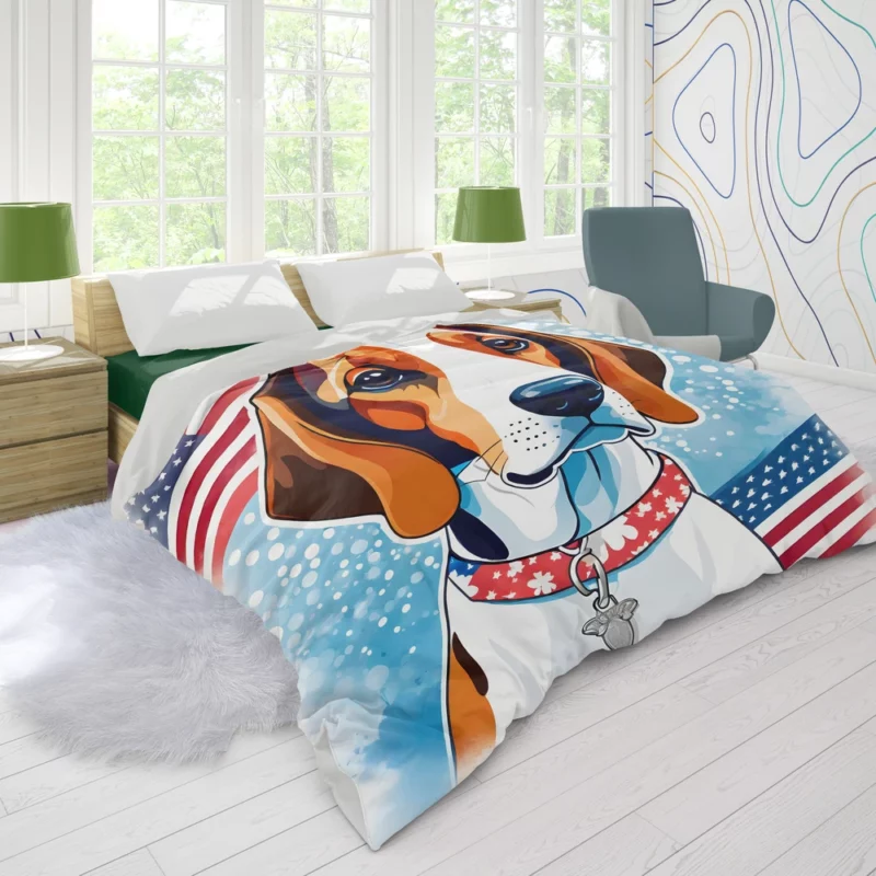 Treeing Walker Coonhound Elegance Faithful Dog Duvet Cover