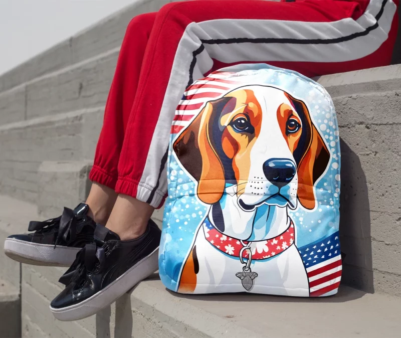 Treeing Walker Coonhound Elegance Faithful Dog Minimalist Backpack 1