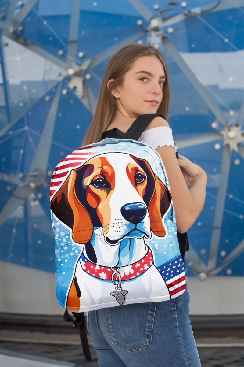 Treeing Walker Coonhound Elegance Faithful Dog Minimalist Backpack 2