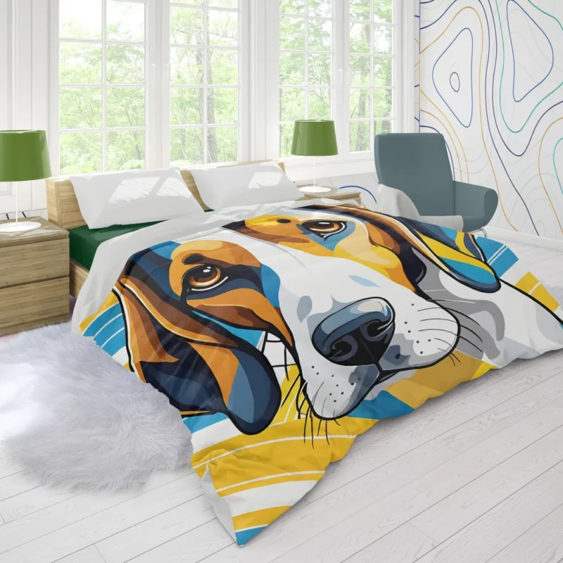 Treeing Walker Coonhound Majesty Loyal Dog Duvet Cover