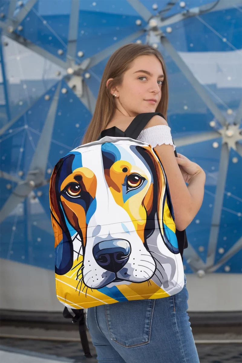 Treeing Walker Coonhound Majesty Loyal Dog Minimalist Backpack 2