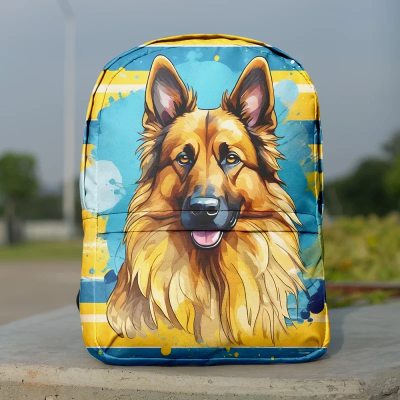 Versatile Belgian Tervuren Dog Athlete Minimalist Backpack