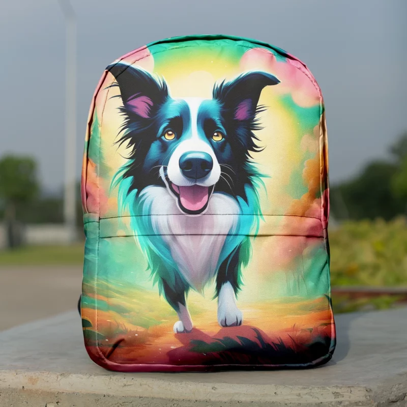 Versatile Border Collie Dog Partner Minimalist Backpack