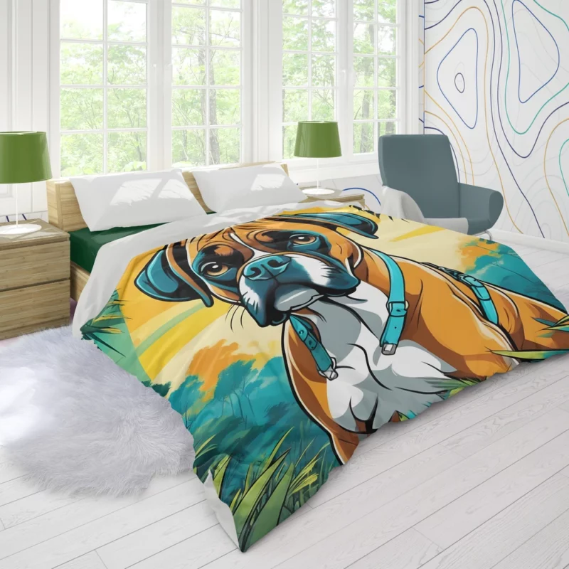 Versatile Boxer Dog Partner Duvet Cover