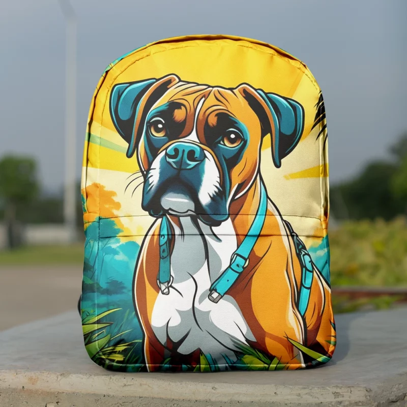 Versatile Boxer Dog Partner Minimalist Backpack