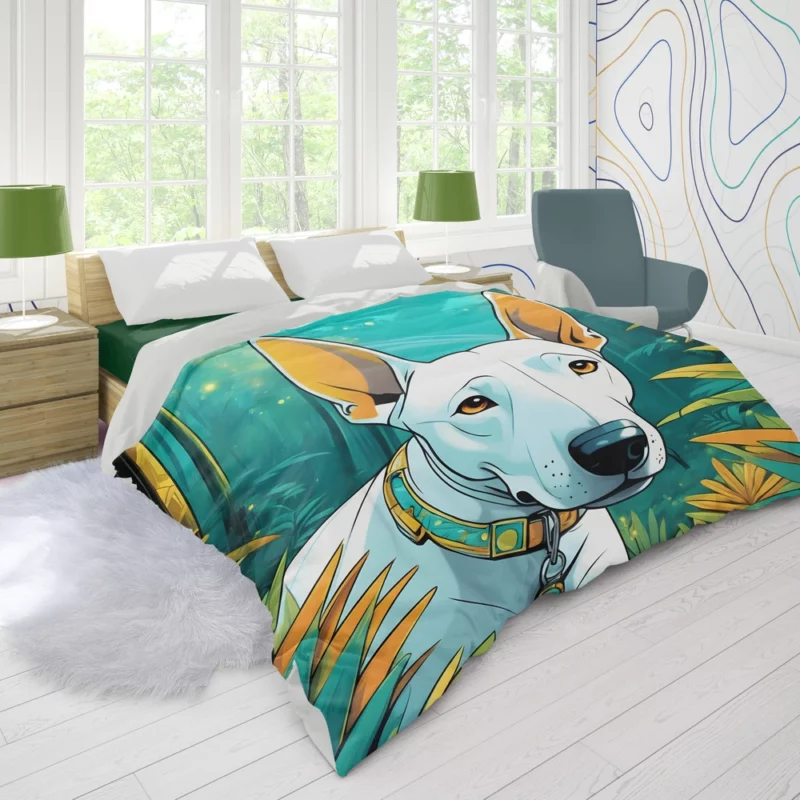 Versatile Bull Terrier Dog Partner Duvet Cover