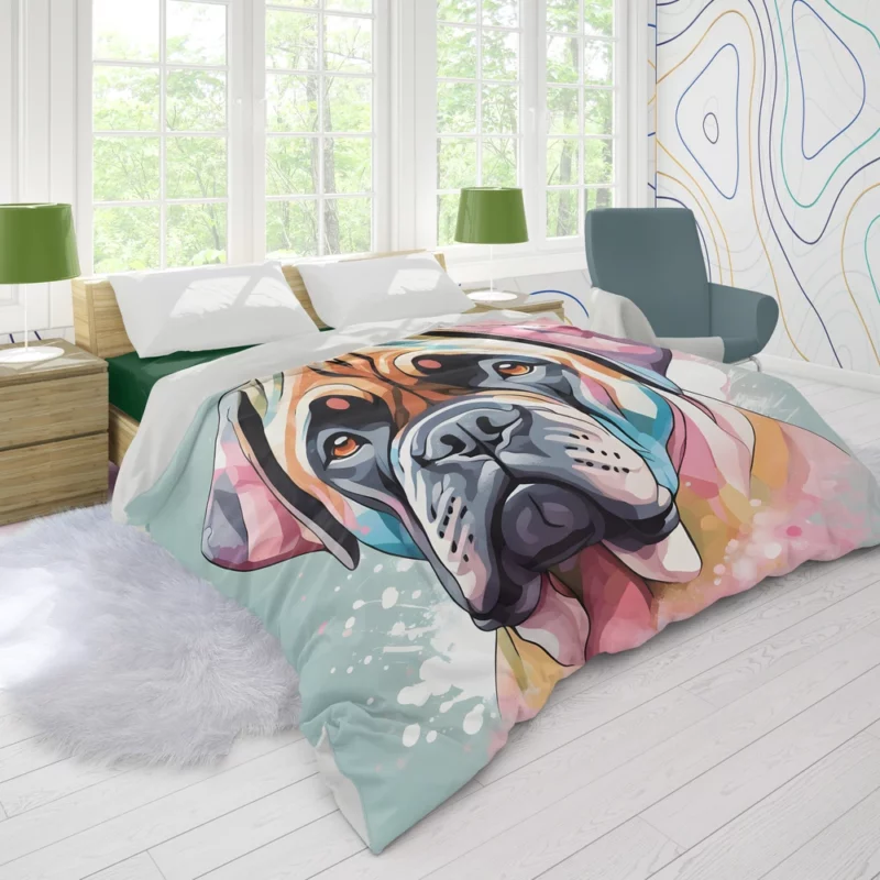 Vigilant Bullmastiff Dog Majesty Revealed Duvet Cover