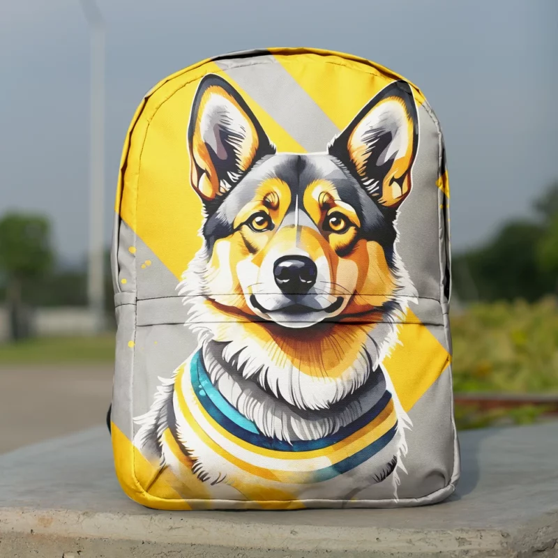 Viking Charm Swedish Vallhund Dog Minimalist Backpack