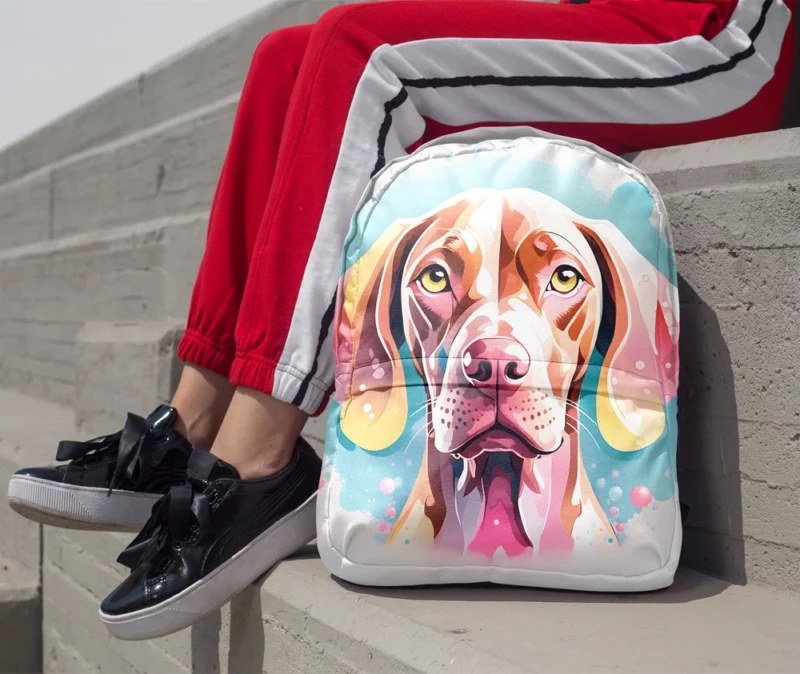 Vizsla Majesty Loyal Companion Dog Minimalist Backpack 1