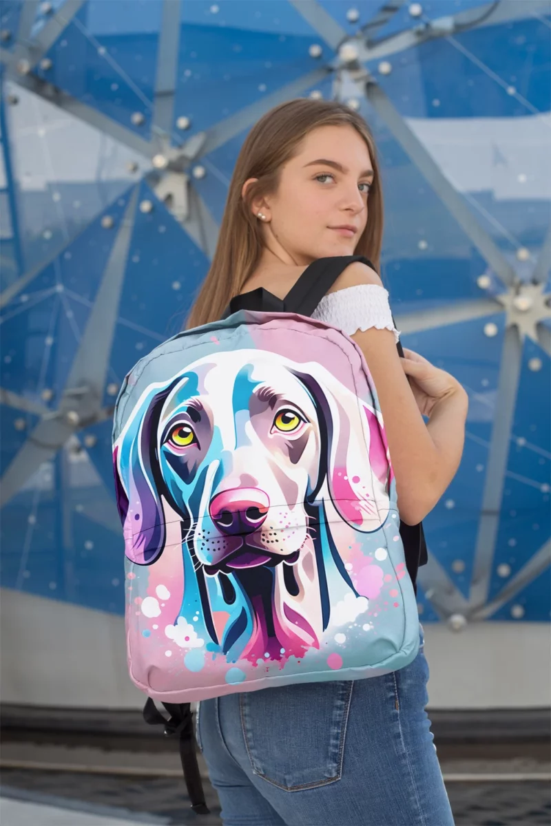 Weimaraner Majesty Loyal Companion Dog Minimalist Backpack 2