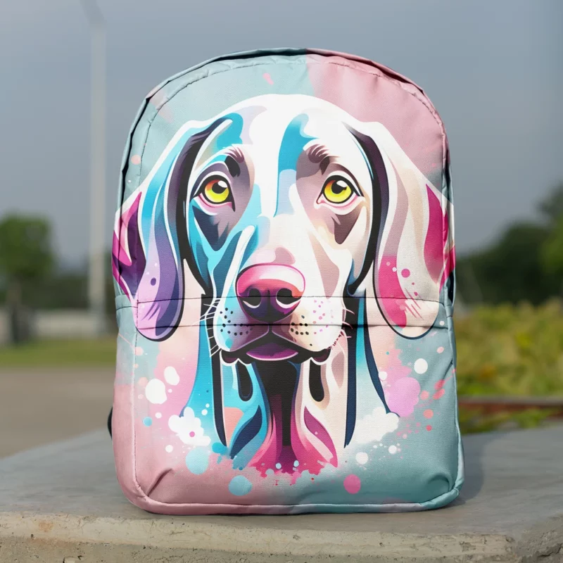 Weimaraner Majesty Loyal Companion Dog Minimalist Backpack