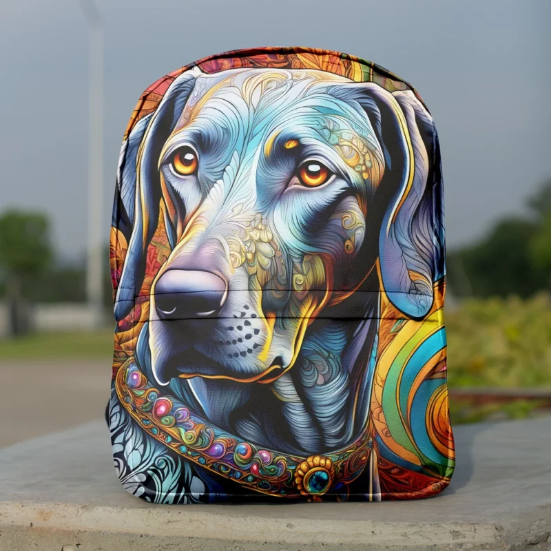 Weimaraner Perfection Devoted Sporting Dog Minimalist Backpack