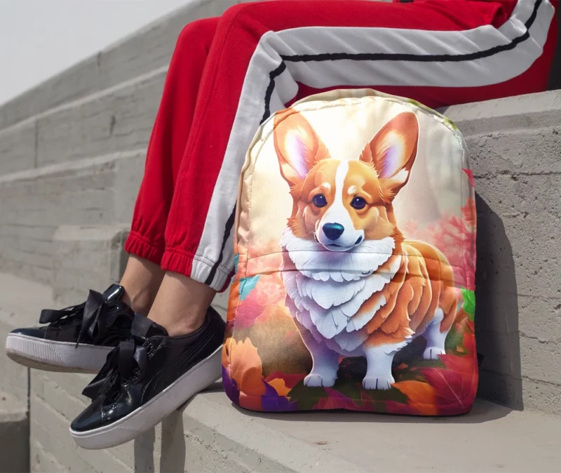 Welsh Corgi Duo Pal The Perfect Dog Minimalist Backpack 1