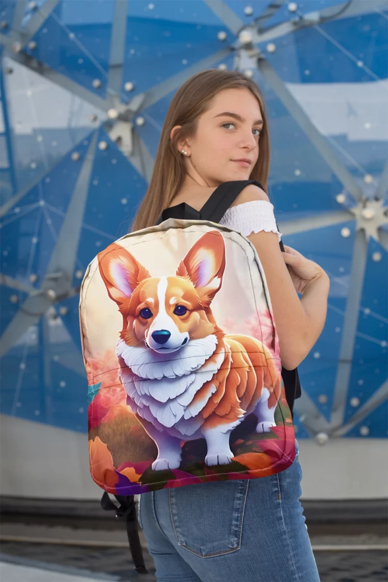 Welsh Corgi Duo Pal The Perfect Dog Minimalist Backpack 2