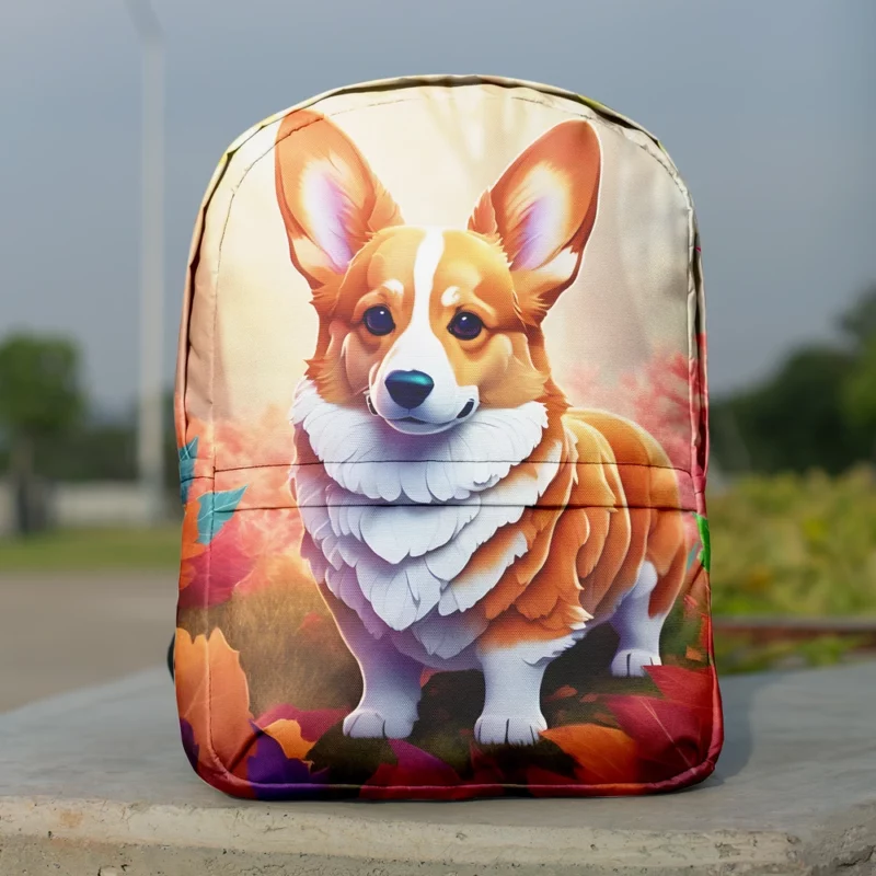 Welsh Corgi Duo Pal The Perfect Dog Minimalist Backpack