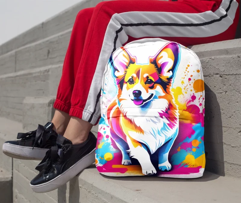 Welsh Corgi Majesty Devoted Herding Companion Minimalist Backpack 1