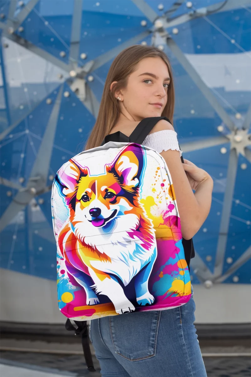 Welsh Corgi Majesty Devoted Herding Companion Minimalist Backpack 2