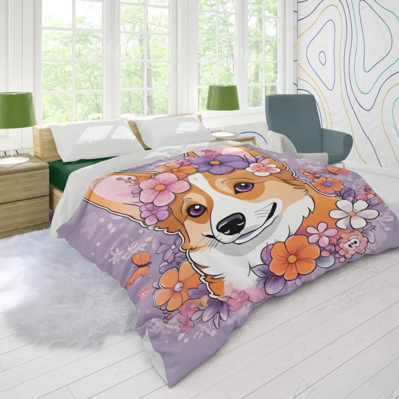 Welsh Corgi Majesty Loyal Companion Dog Duvet Cover