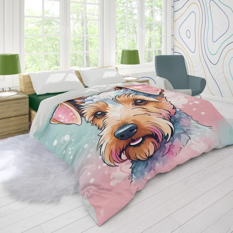 Welsh Elegance Terrier Dog Breed Duvet Cover