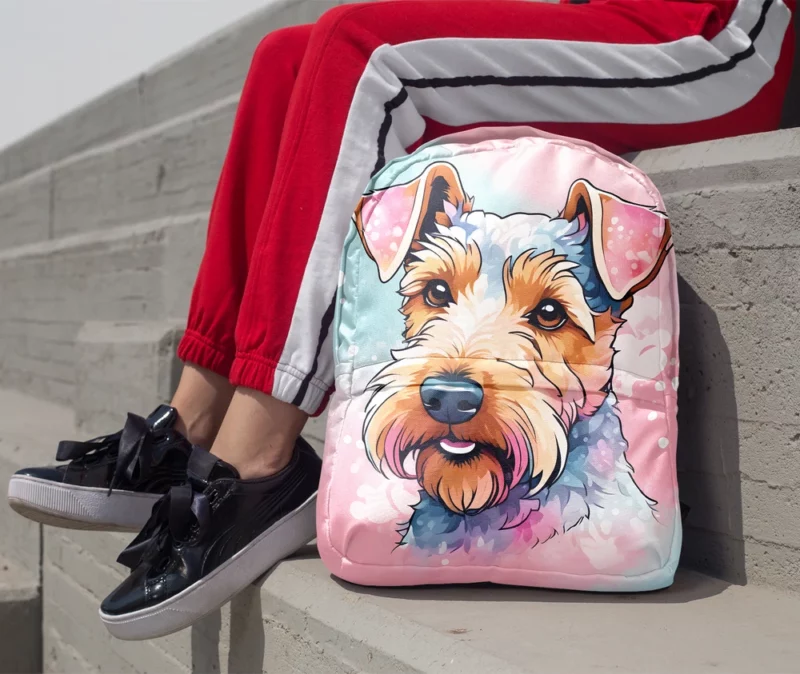 Welsh Elegance Terrier Dog Breed Minimalist Backpack 1