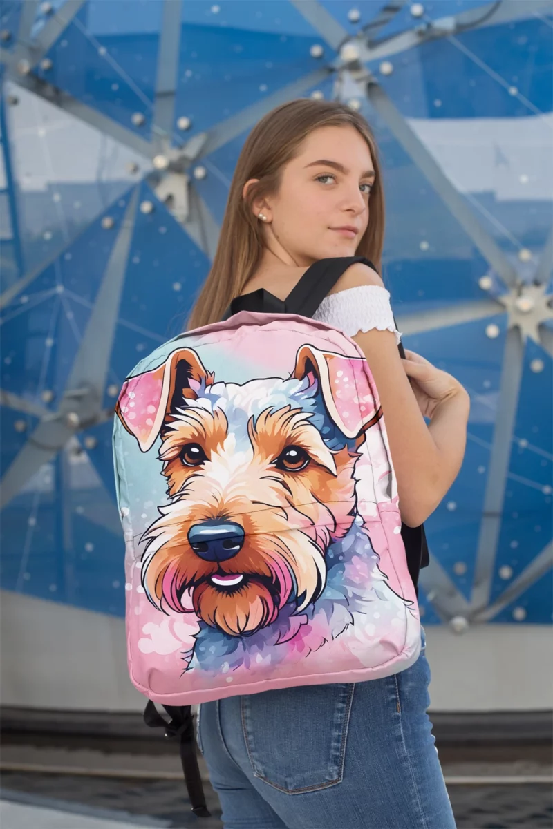 Welsh Elegance Terrier Dog Breed Minimalist Backpack 2