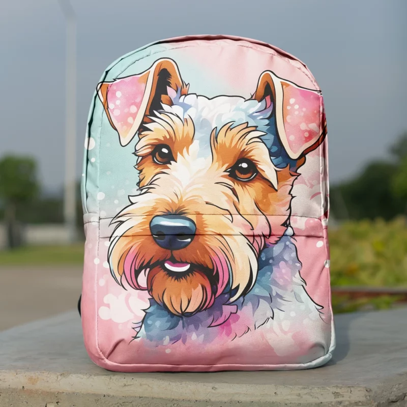 Welsh Elegance Terrier Dog Breed Minimalist Backpack