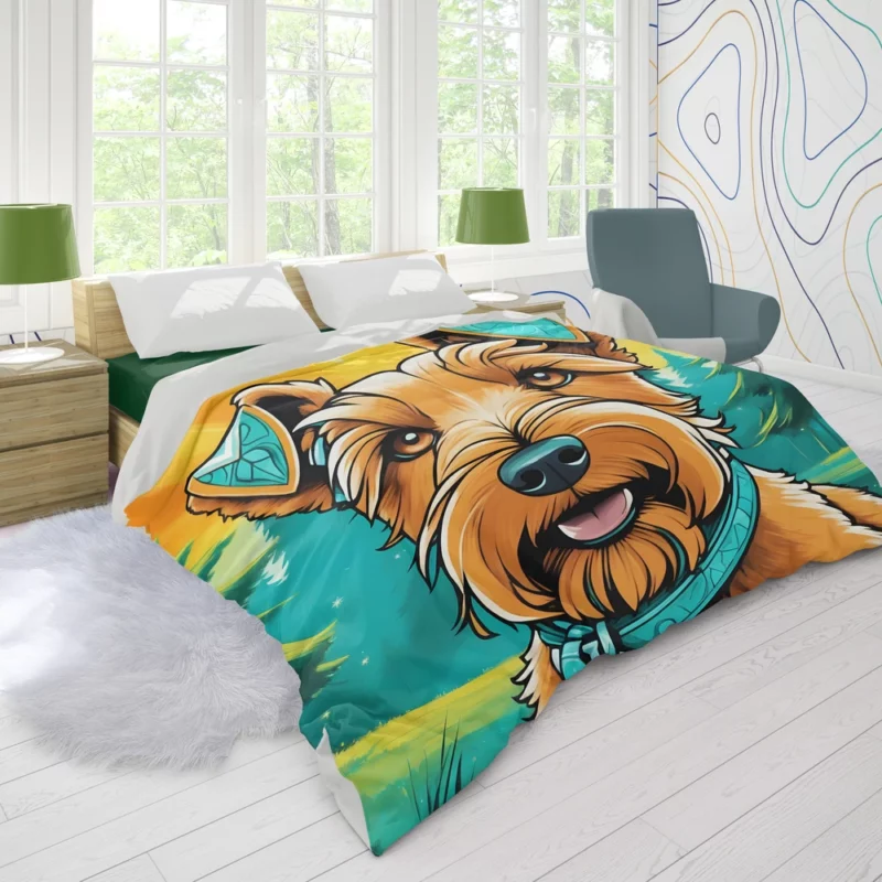 Welsh Joy Playful Terrier Companion Duvet Cover