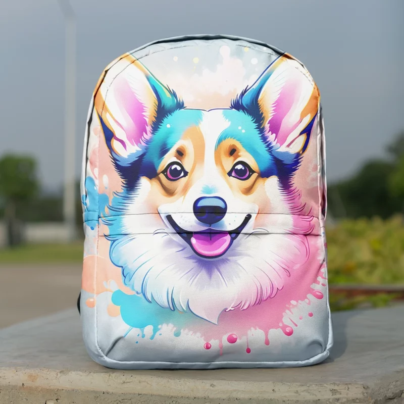 Welsh Joy Playful Welsh Corgi Companion Minimalist Backpack