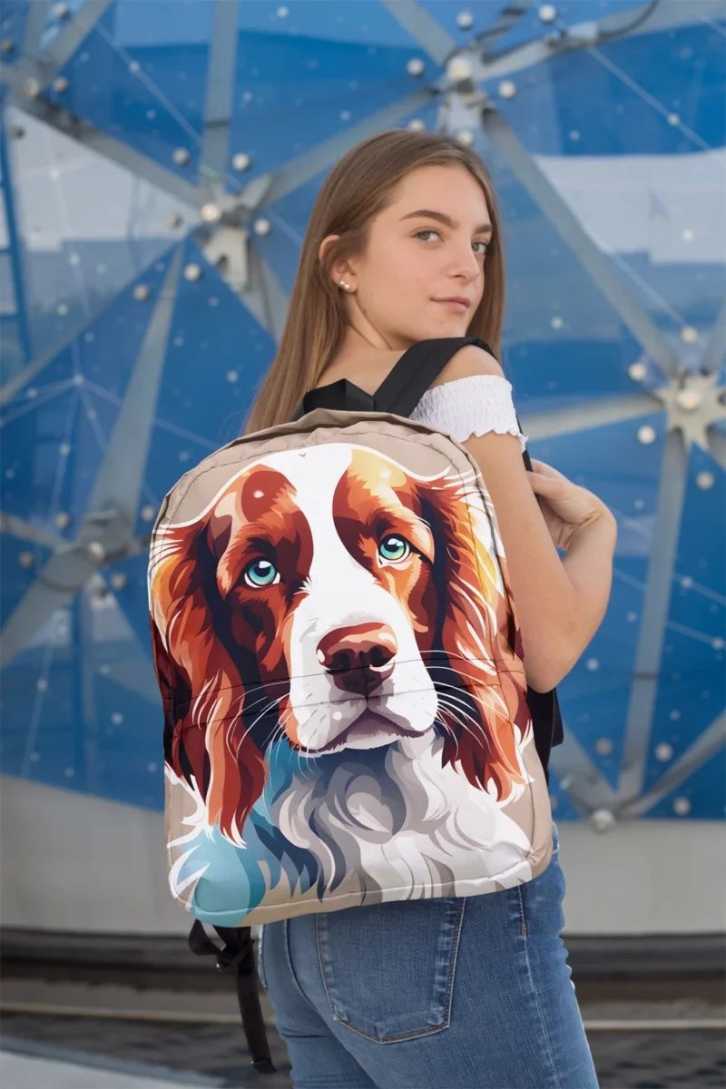 Welsh Springer Spaniel Energetic Hunting Companion Minimalist Backpack 2