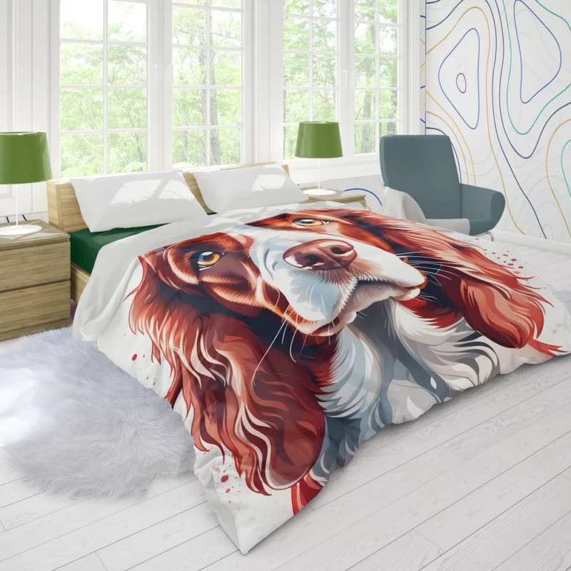 Welsh Springer Spaniel Perfection Devoted Hunting Dog Duvet Cover