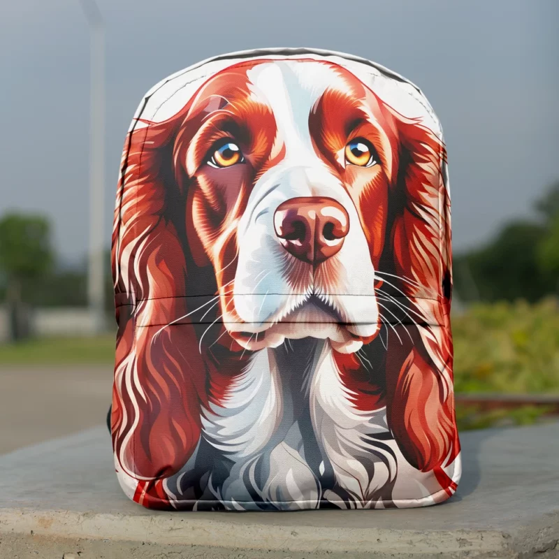 Welsh Springer Spaniel Perfection Devoted Hunting Dog Minimalist Backpack