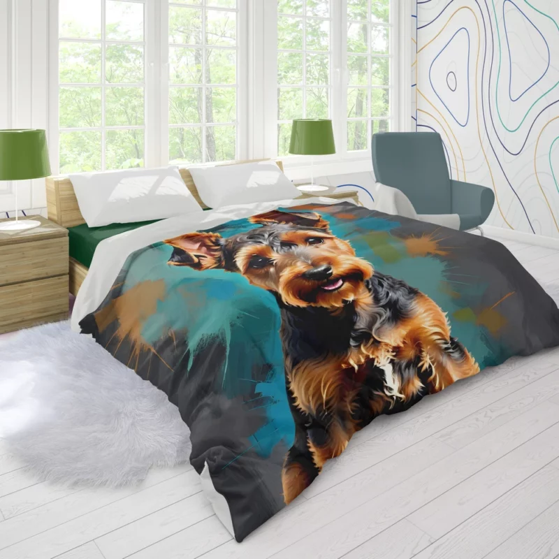 Welsh Terrier Perfection Devoted Dog Duvet Cover