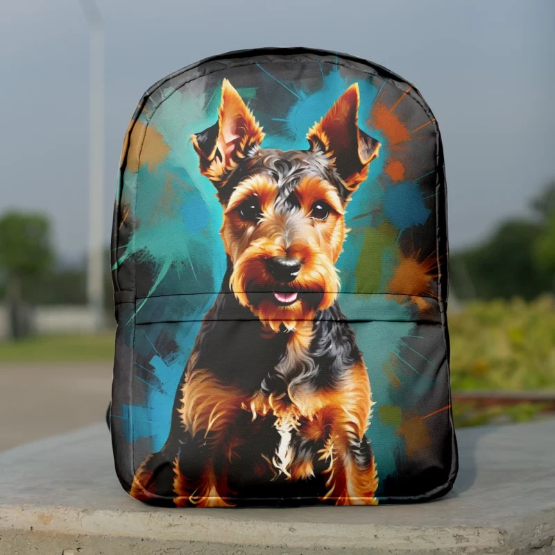 Welsh Terrier Perfection Devoted Dog Minimalist Backpack