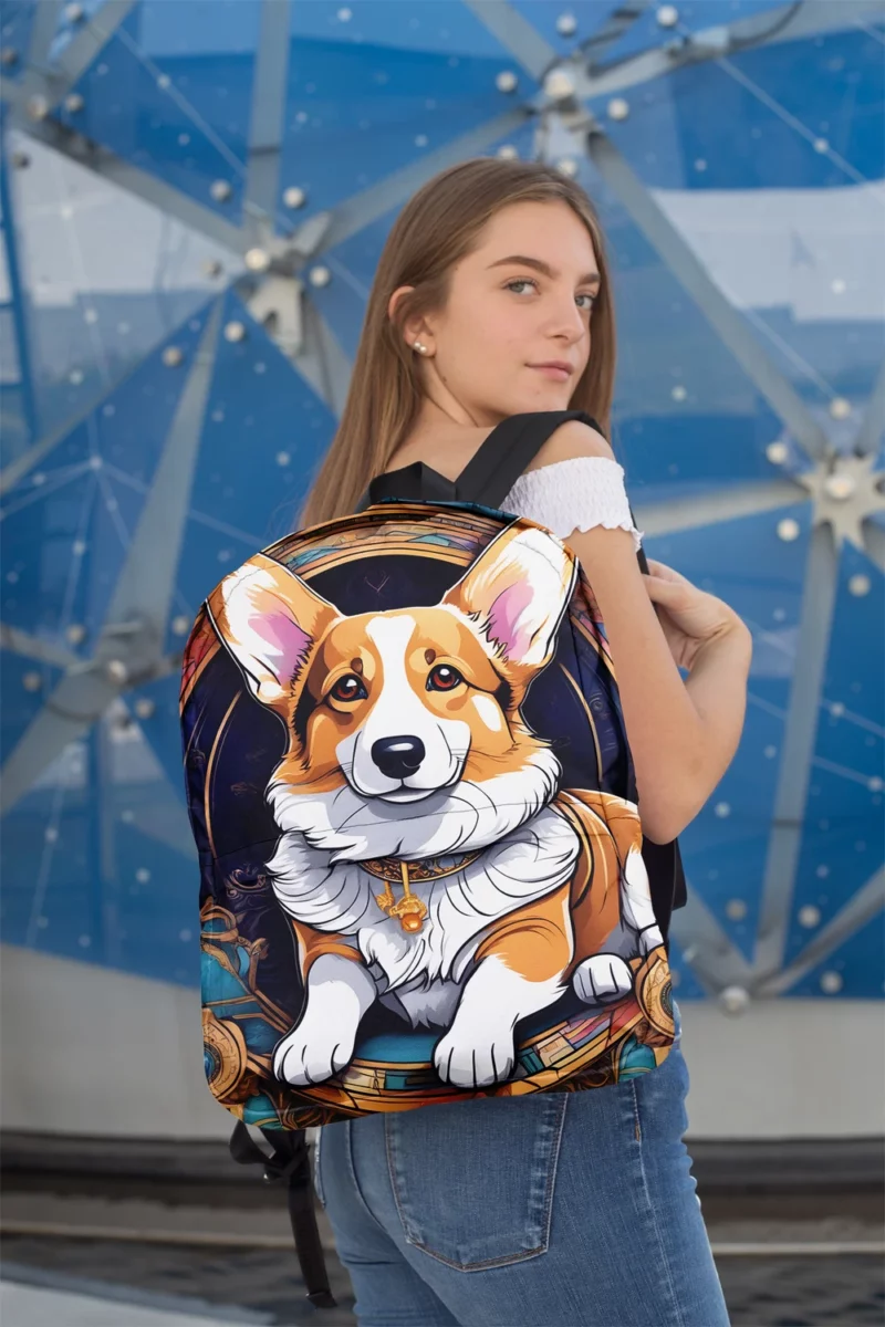 Welsh Wonder Corgi Dog Breed Minimalist Backpack 2