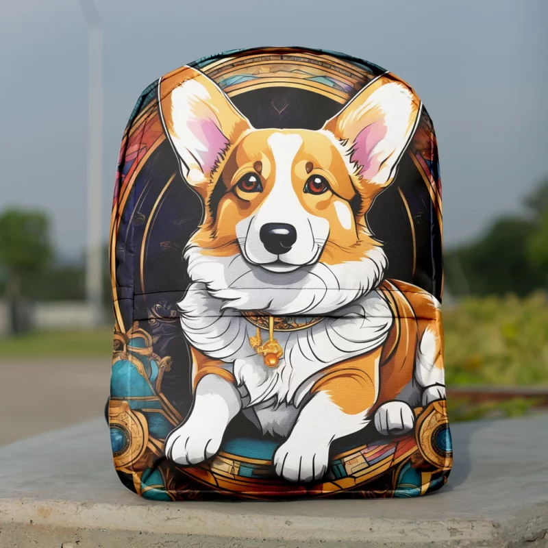 Welsh Wonder Corgi Dog Breed Minimalist Backpack