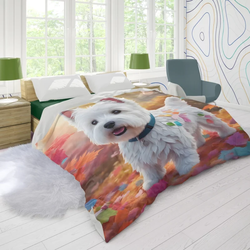 West Highland Charm Terrier Dog Duvet Cover