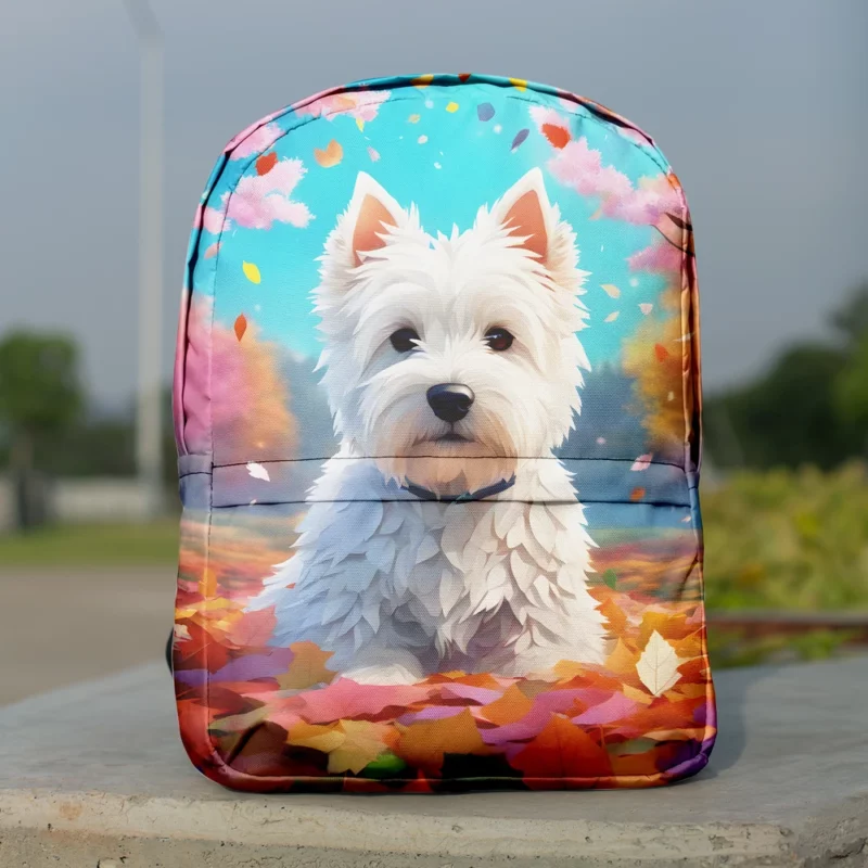 Westie Charismatic Companion Dog Breed Minimalist Backpack