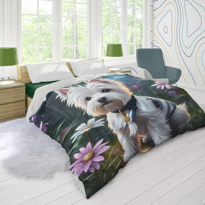 Westie Majesty Loyal Companion Dog Duvet Cover