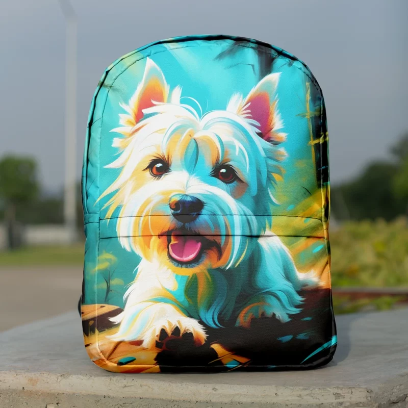 Westie Perfection Devoted Dog Minimalist Backpack