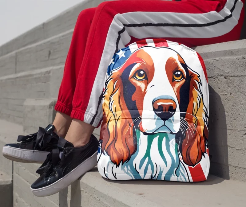 Wonderful Welsh Springer Spaniel Dog Breed Minimalist Backpack 1