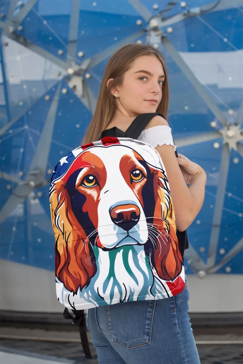 Wonderful Welsh Springer Spaniel Dog Breed Minimalist Backpack 2