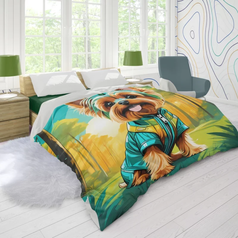 Yorkshire Elegance Terrier Dog Breed Duvet Cover